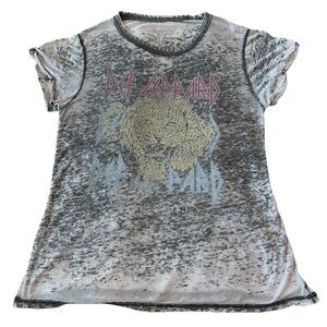 Recycled Karma Def Leppard Love Bites Tee Shirt Size Large